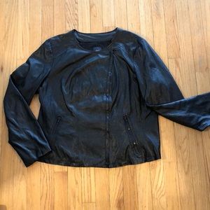 Gap XL Soft Black Pleather jacket